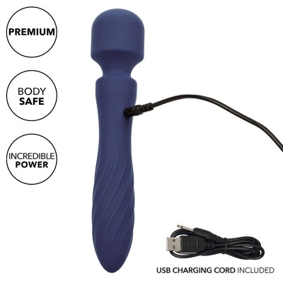 CALEXOTICS - CHARISMA MYSTIQUE MASSAGER DUAL MOTORS 12 FUNÇÕES 20,5 CM X 4,5 CM ROXO - D-241465 - Dona Pimenta