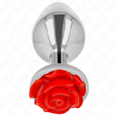 KINK - PLUG ANAL ROSA VERMELHO TAMANHO L - D-242594 - Dona Pimenta