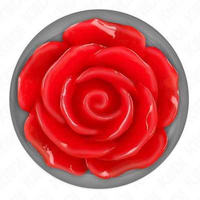 KINK - PLUG ANAL ROSA VERMELHO TAMANHO L - D-242594 - Dona Pimenta