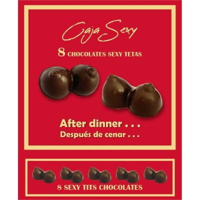 DIABLO PICANTE - 8 CHOCOLATES SEXY TITS - D-242347 - Dona Pimenta