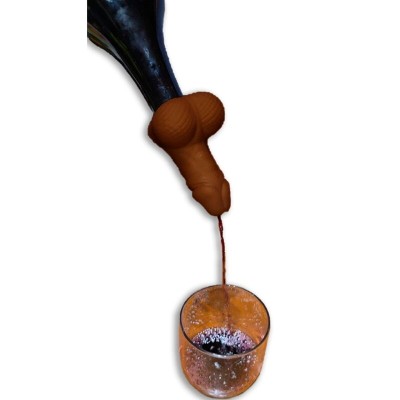 DIABLO PICANTE - DECANTADOR DE VINHO PÉNIS MULATO - D-242367 - Dona Pimenta