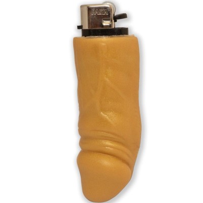 DIABLO PICANTE - ISQUEIRO RECARREGÁVEL EM FORMA DE PÉNIS DOURADO - D-242396 - Dona Pimenta