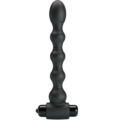 PRETTY LOVE - LYNN SILICONE ANAL PLUG 10 VIBRAÇÕES PRETO - D-242424 - Dona Pimenta