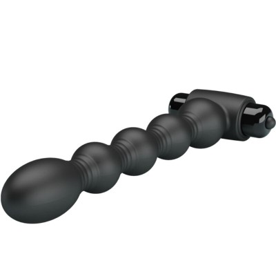 PRETTY LOVE - LYNN SILICONE ANAL PLUG 10 VIBRAÇÕES PRETO - D-242424 - Dona Pimenta