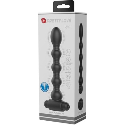PRETTY LOVE - LYNN SILICONE ANAL PLUG 10 VIBRAÇÕES PRETO - D-242424 - Dona Pimenta