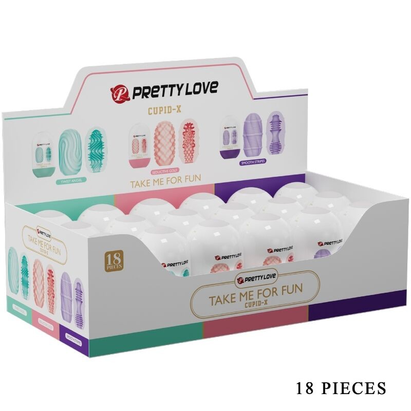 PRETTY LOVE - CUPID X 18 MASTURBADORES MASCULINOS DIFERENTES TEXTURAS - D-242432 - Dona Pimenta PRETTY LOVE - CUPID X 18 MASTURBADORES MASCULINOS DIFERENTES TEXTURAS - D-242432 - Dona Pimenta