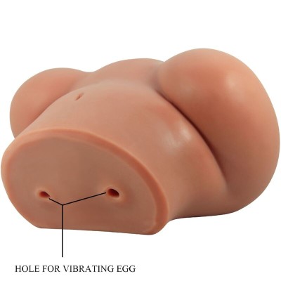CRAZY BULL - LUNA VIBRADOR BUTT COM VAGINA REALISTA E ÂNUS CONTROLE DE CARNE REMOTO - D-242450 - Dona Pimenta