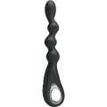 PRETTY LOVE - FEDERER VIBRADOR ANAL 12 VIBRAÇÕES PRETO - D-242466 - Dona Pimenta