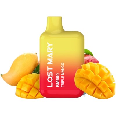 LOST MARY - BM600 NICOTINE VAPER 2% DESCARTÁVEL TRIPLO MANGA - D-242684 - Dona Pimenta