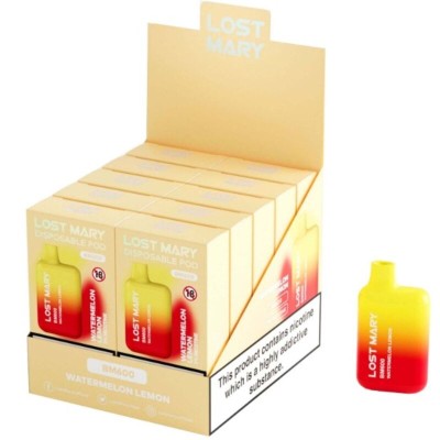 LOST MARY - BM600 NICOTINE VAPER 2% DESCARTÁVEL MELANCIA LIMÃO - D-242694 - Dona Pimenta