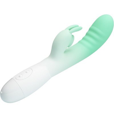 PRETTY LOVE - VIBRADOR CERBERUS RABBIT 30 VIBRAÇÕES VERDE - D-242486 - Dona Pimenta