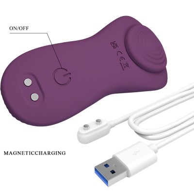 PRETTY LOVE - MANE LAY ON MASSAGEADOR DE CLITÓRIS 10 VIBRAÇÕES CONTROLE REMOTO ROXO - D-242440 - Dona Pimenta