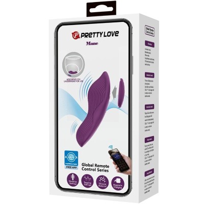 PRETTY LOVE - MANE LAY ON MASSAGEADOR DE CLITÓRIS 10 VIBRAÇÕES CONTROLE REMOTO ROXO - D-242440 - Dona Pimenta