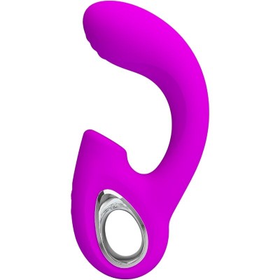 PRETTY LOVE - SIBEL SIBEL VIBRADOR PONTO G + ESTIMULADOR DE CLITÓRIS 10 VIBRAÇÕES ROXO - D-242493 - Dona Pimenta