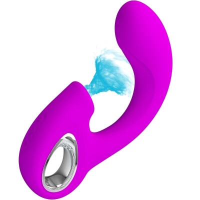 PRETTY LOVE - SIBEL SIBEL VIBRADOR PONTO G + ESTIMULADOR DE CLITÓRIS 10 VIBRAÇÕES ROXO - D-242493 - Dona Pimenta