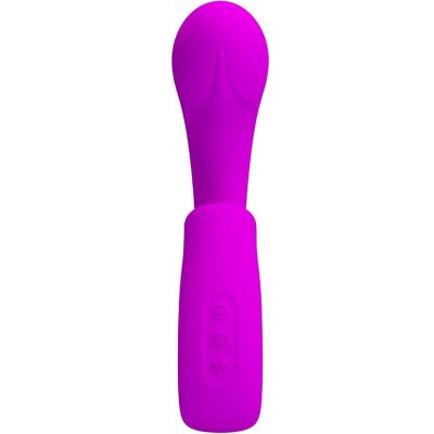 PRETTY LOVE - SIBEL SIBEL VIBRADOR PONTO G + ESTIMULADOR DE CLITÓRIS 10 VIBRAÇÕES ROXO - D-242493 - Dona Pimenta
