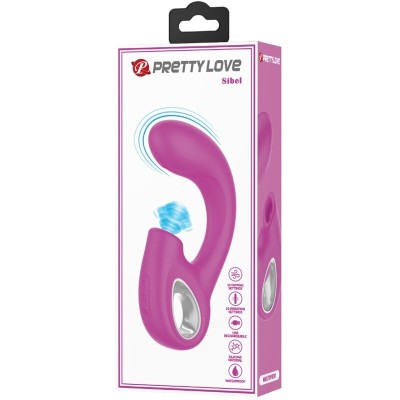 PRETTY LOVE - SIBEL SIBEL VIBRADOR PONTO G + ESTIMULADOR DE CLITÓRIS 10 VIBRAÇÕES ROXO - D-242493 - Dona Pimenta