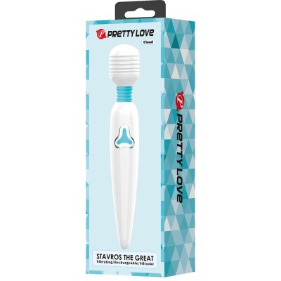 PRETTY LOVE - VIBRADOR CLOUD WAND 7 VIBRAÇÕES BRANCO - D-242479 - Dona Pimenta