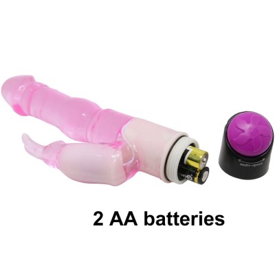 WAVES OF PLEASURE FANTASY VIBRADOR CON RABBIT 23CM - D-218766 - Dona Pimenta