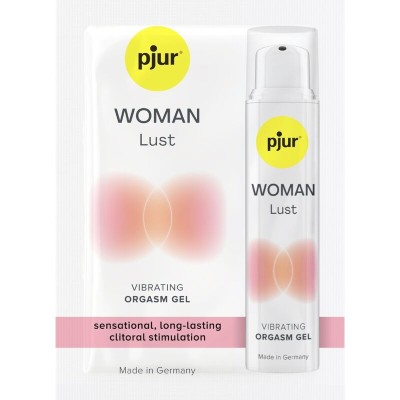 PJUR - GEL VIBRATÓRIO WOMAN LUST DOSE ÃNICA PARA ORGASMO 1,5 ML - D-242638 - Dona Pimenta