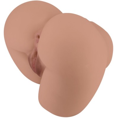 CRAZY BULL - BERNACE ASS VIBRADOR COM VAGINA REALISTA E ÂNUS CARNE CONTROLE REMOTO - D-242721 - Dona Pimenta