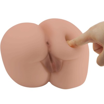 CRAZY BULL - BERNACE ASS VIBRADOR COM VAGINA REALISTA E ÂNUS CARNE CONTROLE REMOTO - D-242721 - Dona Pimenta