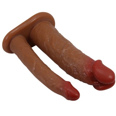 PRETTY LOVE - YAIRON MANGA DUPLA PARA PÉNIS COM EXTENSÃO DE 4 CM MULATO - D-242736 - Dona Pimenta