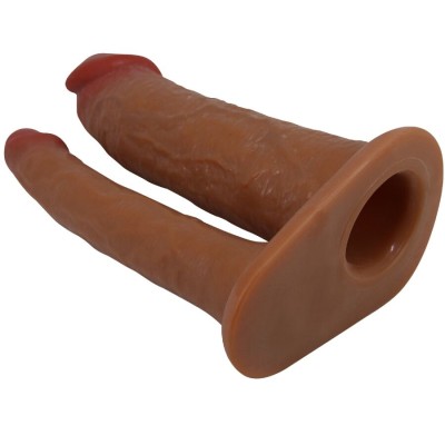 PRETTY LOVE - YAIRON MANGA DUPLA PARA PÉNIS COM EXTENSÃO DE 4 CM MULATO - D-242736 - Dona Pimenta