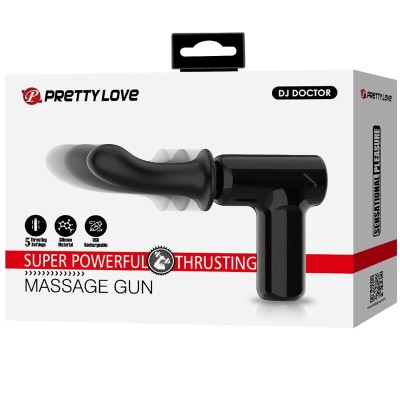 PRETTY LOVE - DJ DOCTOR MASSAGER 5 CONFIGURAÇÕES PRETO - D-242703 - Dona Pimenta