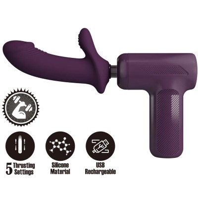 PRETTY LOVE - DJ SCHOLAR MASSAGER 5 CONFIGURAÇÕES ROXO - D-242704 - Dona Pimenta