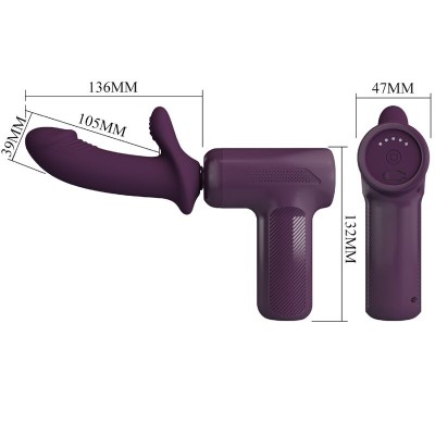PRETTY LOVE - DJ SCHOLAR MASSAGER 5 CONFIGURAÇÕES ROXO - D-242704 - Dona Pimenta