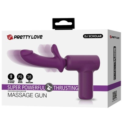 PRETTY LOVE - DJ SCHOLAR MASSAGER 5 CONFIGURAÇÕES ROXO - D-242704 - Dona Pimenta