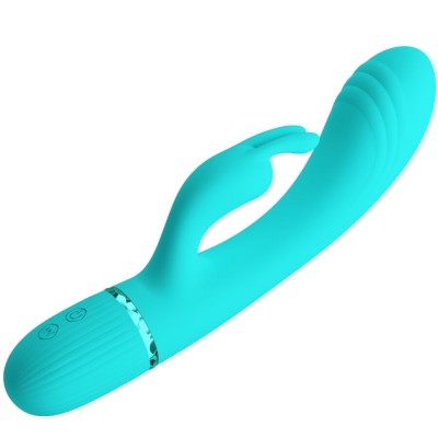 PRETTY LOVE - SCOCCO VIBRADOR COELHO TURQUESA - D-242718 - Dona Pimenta