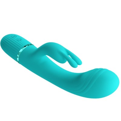 PRETTY LOVE - SCOCCO VIBRADOR COELHO TURQUESA - D-242718 - Dona Pimenta