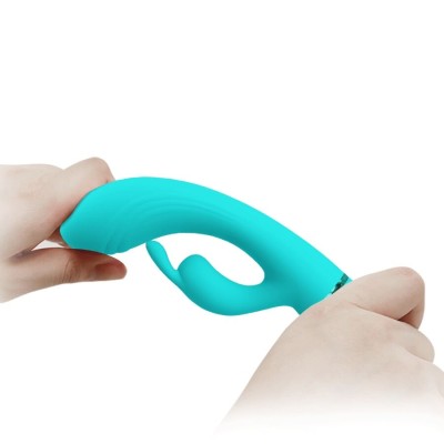 PRETTY LOVE - SCOCCO VIBRADOR COELHO TURQUESA - D-242718 - Dona Pimenta