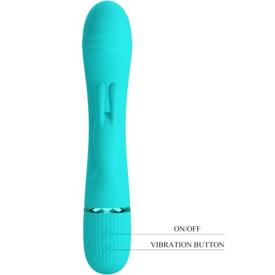 PRETTY LOVE - SCOCCO VIBRADOR COELHO TURQUESA - D-242718 - Dona Pimenta