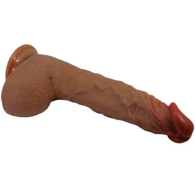 BAILE - BEAUTIFUL WILKS 5 CONFIGURAÇÕES VIBRADOR REALISTA 25 CM MULATO - D-242737 - Dona Pimenta