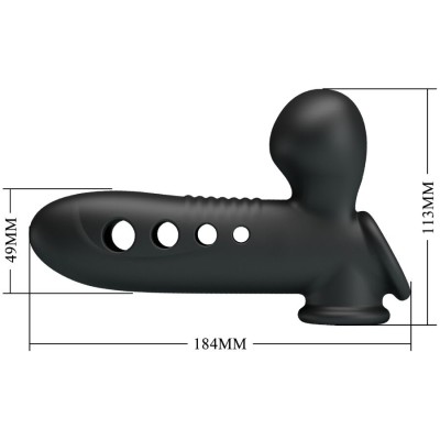 PRETTY LOVE - MANGA CRANE PENIS COM AIRBAG PRETA - D-242705 - Dona Pimenta