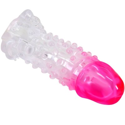 PRETTY LOVE - BAINHA DE AMPLIAÇÃO REALISTA WILFORD COM PÉNIS EM RELEVO ROSA - D-242719 - Dona Pimenta