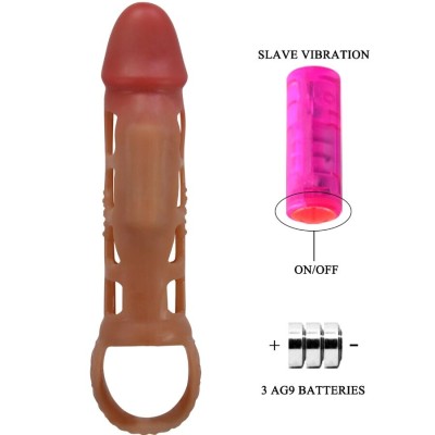 PRETTY LOVE - MANGA VIBRATÓRIA PARA PÉNIS PRESTON 18 CM - D-242731 - Dona Pimenta