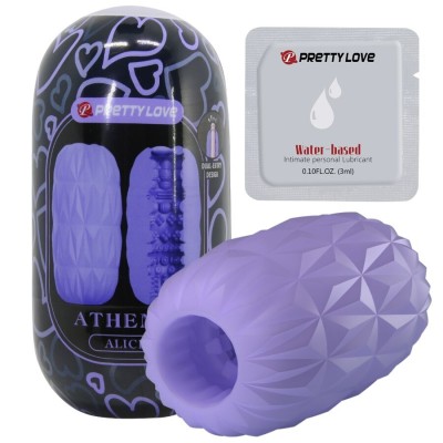 PRETTY LOVE - MASTURBADOR MASCULINO ATHENA ALICE ROXO - D-242739 - Dona Pimenta