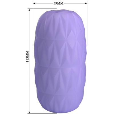 PRETTY LOVE - MASTURBADOR MASCULINO ATHENA ALICE ROXO - D-242739 - Dona Pimenta