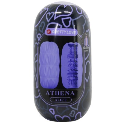 PRETTY LOVE - MASTURBADOR MASCULINO ATHENA ALICE ROXO - D-242739 - Dona Pimenta