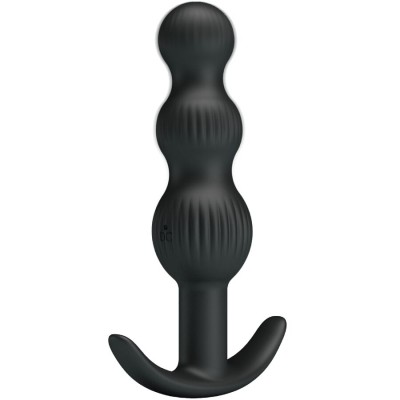 PRETTY LOVE - VIBRADOR ANAL SIDNEY 10 VIBRAÇÕES PRETO - D-242712 - Dona Pimenta