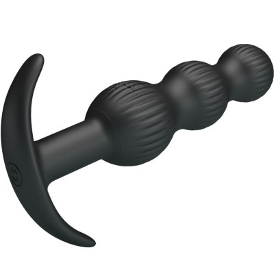 PRETTY LOVE - VIBRADOR ANAL SIDNEY 10 VIBRAÇÕES PRETO - D-242712 - Dona Pimenta