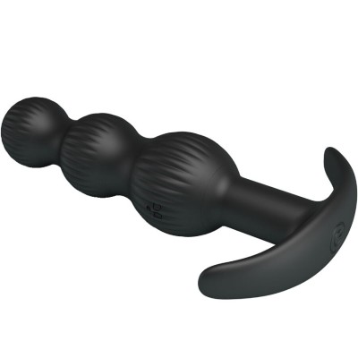 PRETTY LOVE - VIBRADOR ANAL SIDNEY 10 VIBRAÇÕES PRETO - D-242712 - Dona Pimenta