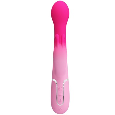 PRETTY LOVE - DEJON 3 EM 1 MULTIFUNCIONAL RABBIT VIBRADOR ROSA - D-242716 - Dona Pimenta