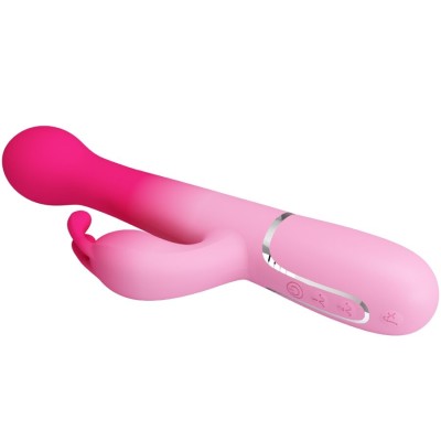 PRETTY LOVE - DEJON 3 EM 1 MULTIFUNCIONAL RABBIT VIBRADOR ROSA - D-242716 - Dona Pimenta