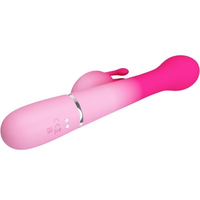 PRETTY LOVE - DEJON 3 EM 1 MULTIFUNCIONAL RABBIT VIBRADOR ROSA - D-242716 - Dona Pimenta