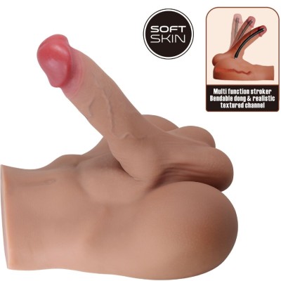 CRAZY BULL - MASTURBADOR REALISTA NATURAL RHYNE BACK - D-242727 - Dona Pimenta